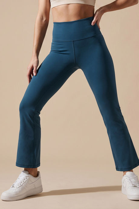 Zelocity Quick Dry Yoga & Training Flare Pant - Teal Blue — image 2